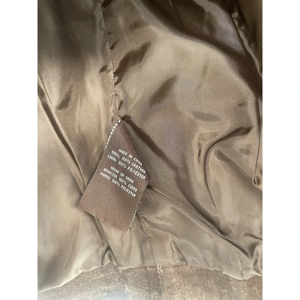 Jacket‎ Stan Herman Studio Brown Suede/100%Leather 100% Polyster Lining Size L